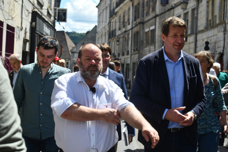 Besançon : Yannick Jadot venu soutenir Stéphane Ravacley