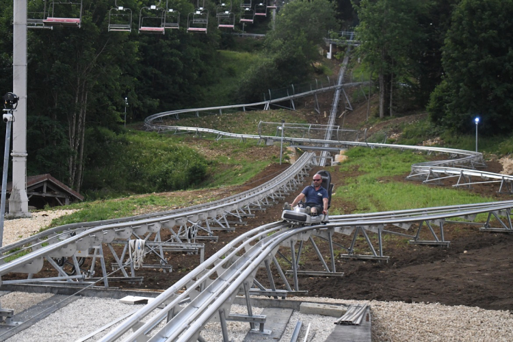Une luge 4 saisons à la station de Métabief