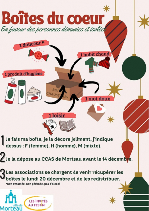 La Ville de Morteau relance son opération « les boîtes du cœur »
