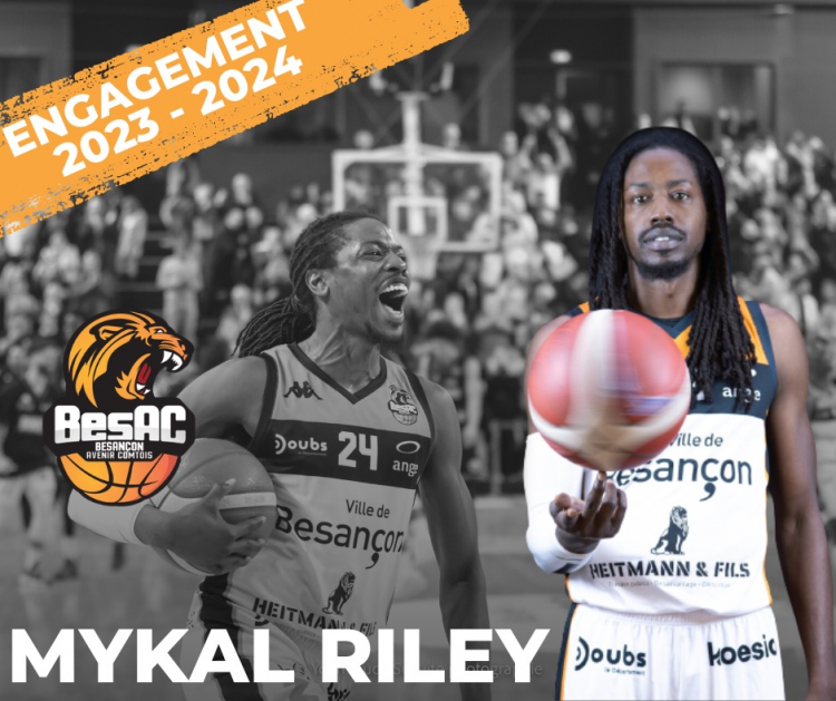 Basket : Mykam Riley poursuit avec Besançon la saison prochaine