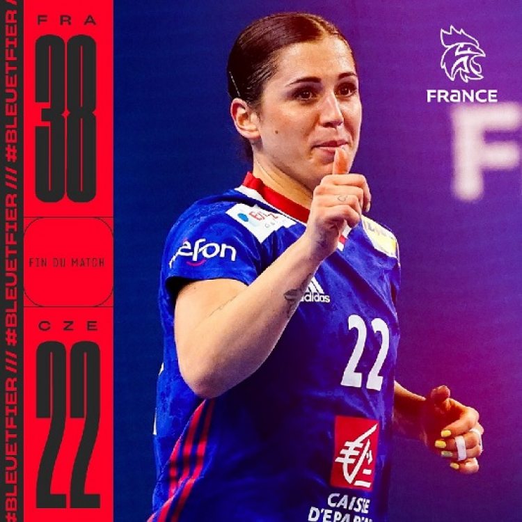 Hand féminin : large et belle victoire des Bleues contre la République Tchèque