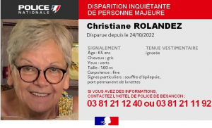 Besançon : disparition inquiétante