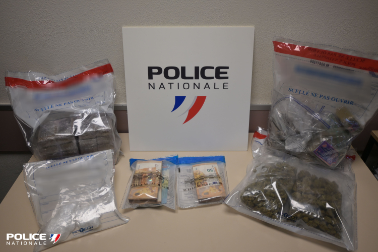 Trafic de stup&eacute;fiants : pr&egrave;s de 3,7 kg de cannabis et 172 g de coca&iuml;ne saisis &agrave; Besan&ccedil;on