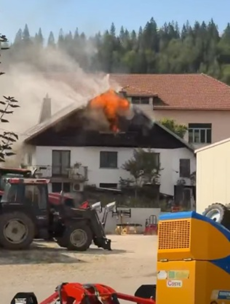 Oye-et-Pallet : une maison d&rsquo;habitation en feu.
