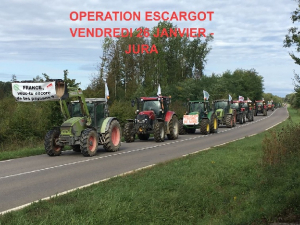 Colère des agriculteurs : Plus de 150 tracteurs mobilisés dans le Jura