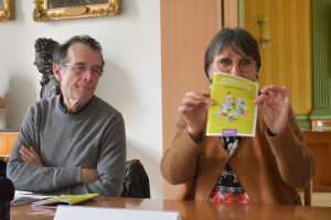 Anne Vignot et son adjoint à la sécurité Benoît Cypriani 