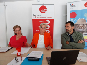 Christine Le Noan, directrice générale du Crous et son équipe 
