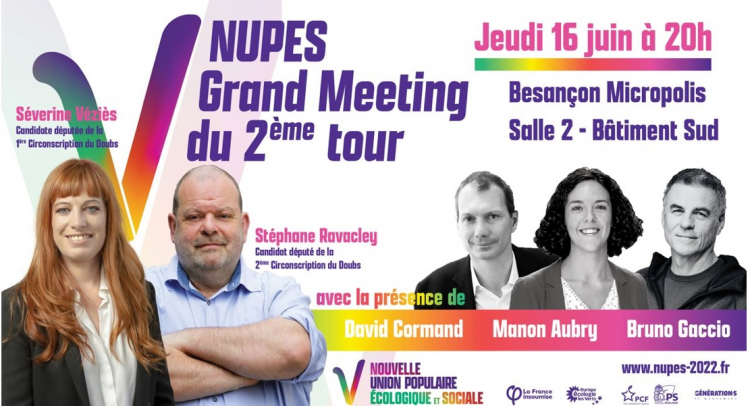 NUPES : Grand meeting à Besançon