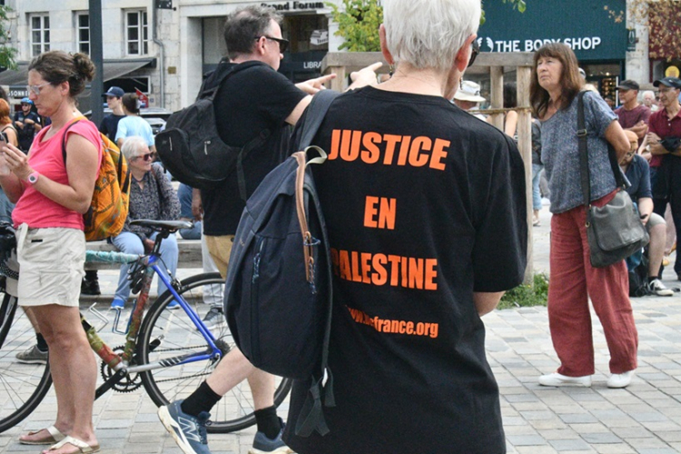 Pontarlier : manifestation de soutien aux peuples Palestiniens et Soudanais