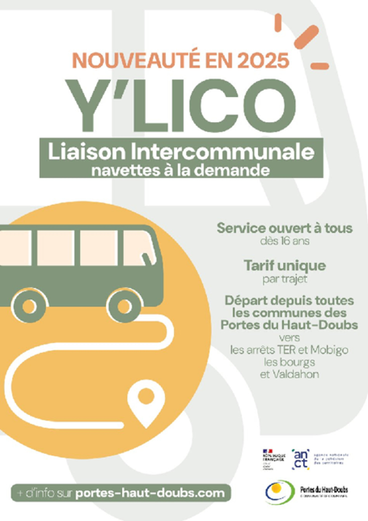 Portes du Haut-Doubs : un service de navettes à la demande