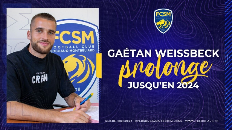 Sochaux : Gaëtan Weissbeck prolonge son contrat jusqu’en 2024
