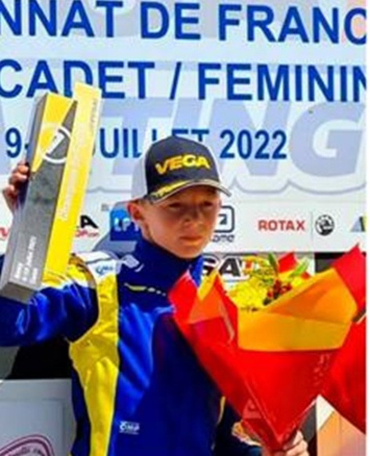 Karting : Aloïs Girardet, champion de France cadet de la discipline