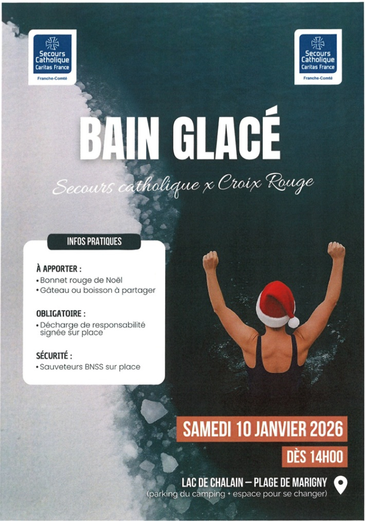 Jura  : un &ldquo;bain glac&eacute;&rdquo; pour rendre visible la solidarit&eacute;