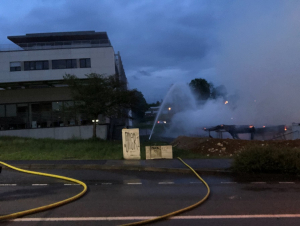 Besançon : Feu de bâtiment, rue Savary