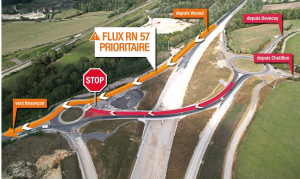 Info route / Devecey : modification du régime de priorité sur le giratoire de Cayenne