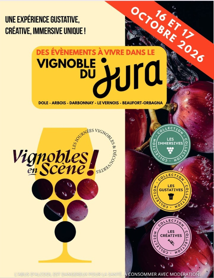 Le Jura &agrave; l&rsquo;affiche de &laquo; Vignobles en sc&egrave;ne &raquo;
