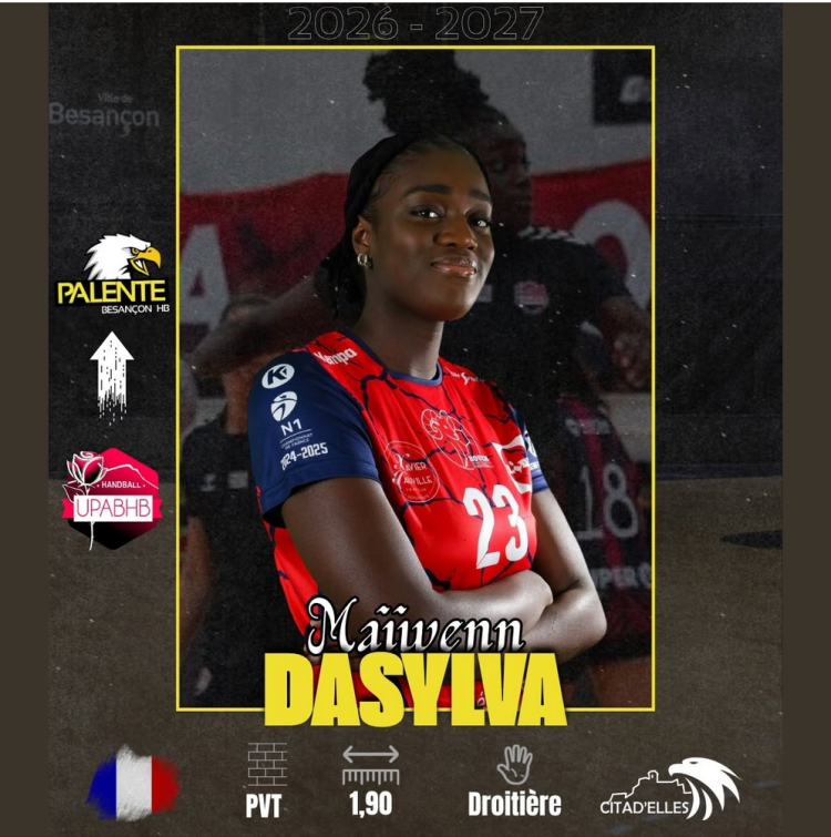 Handball : Ma&iuml;wenn DaSylva rejoint Palente Besan&ccedil;on