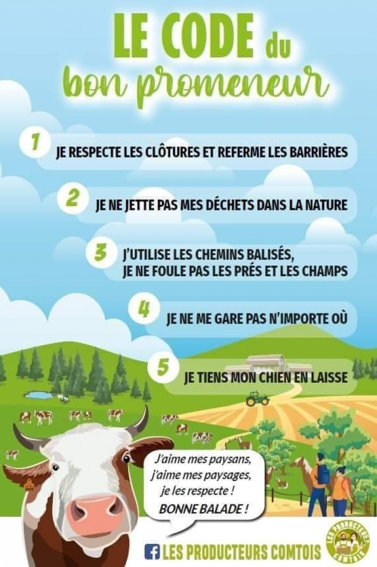 Environnement : le code du bon promeneur dans le Haut-Doubs