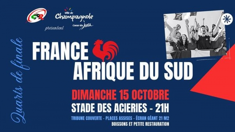 Coupe du Monde de rugby : Pontarlier et Champagnole derrières les Bleus