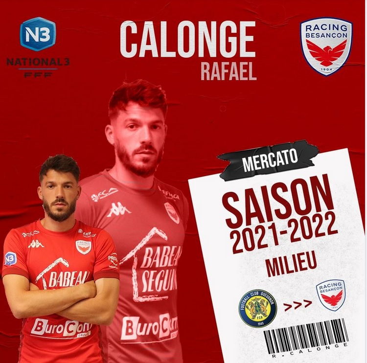 Foot / N3 : Une quatrième recrue au Racing Besançon