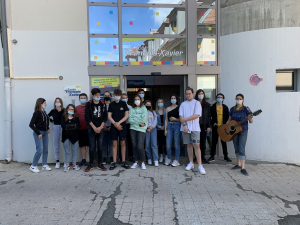 Les élèves qui ont participé au projet