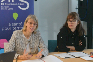 Conférence de presse ce matin dans les locaux de l&#039;ARS à Besançon 