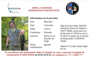 Jura : disparition inquiétante