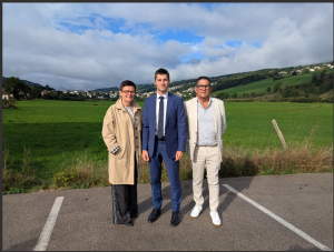 Romain Vermot entre Marguerite Jacquot et Pascal Rougnon