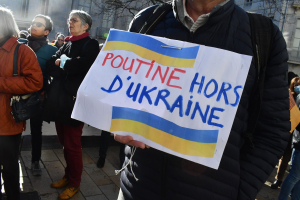 Besançon : manifestation en soutien au peuple ukrainien