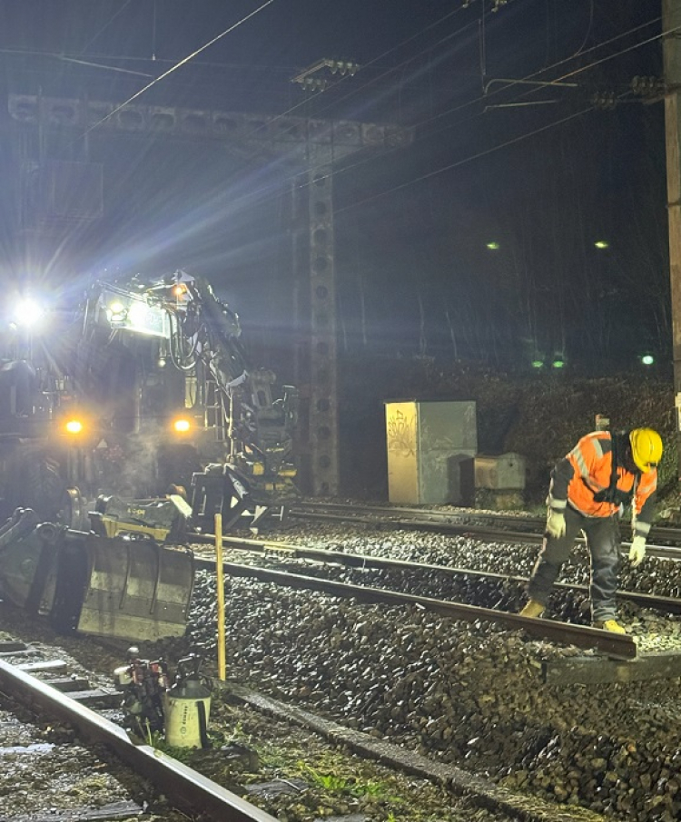 Jura : les travaux se poursuivent en gare d&#039;Andelot-en-Montagne