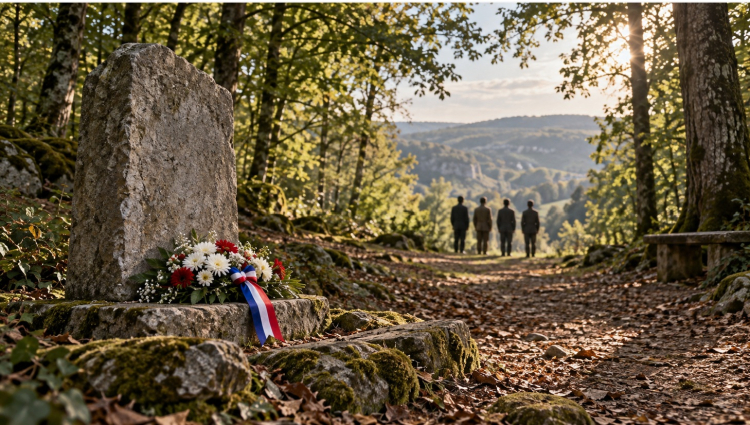 Besan&ccedil;on / Chailluz : un hommage &agrave; quatre R&eacute;sistants ex&eacute;cut&eacute;s en 1944