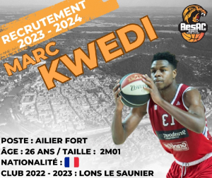 Basket / N1M : une septième recrue pour le BesAC en provenance de Lons-le-Saunier