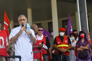 Le Pofesseur Laurent Thines a pris la parole 