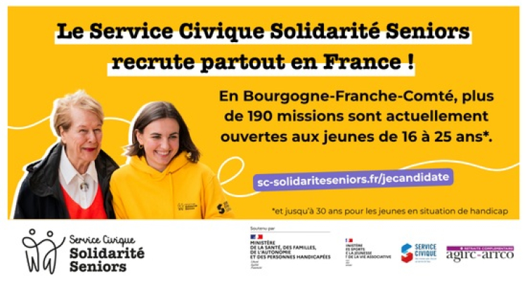 Bourgogne-Franche-Comt&eacute; : 346 jeunes recherch&eacute;s pour rompre l&rsquo;isolement des seniors