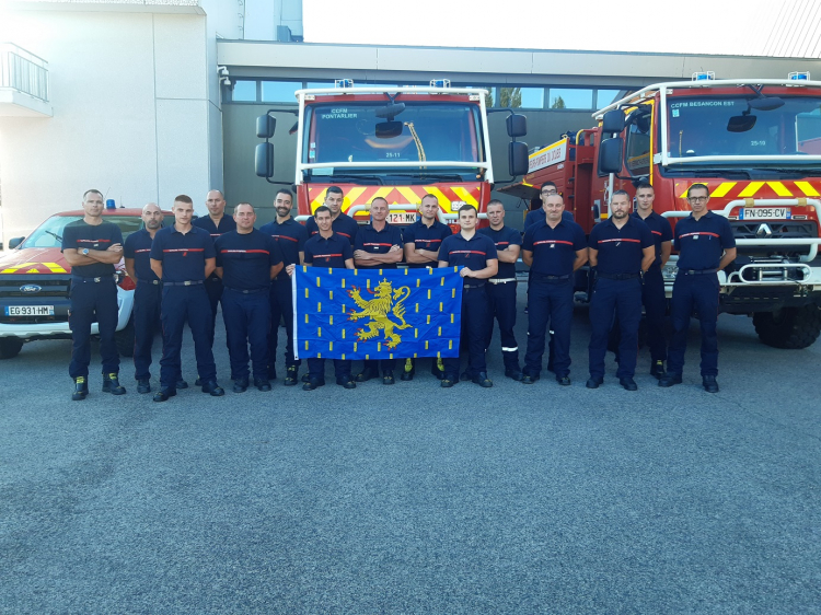 Feux de forêt : 20 sapeurs-pompiers franc-comtois mobilisés dans le sud de la France