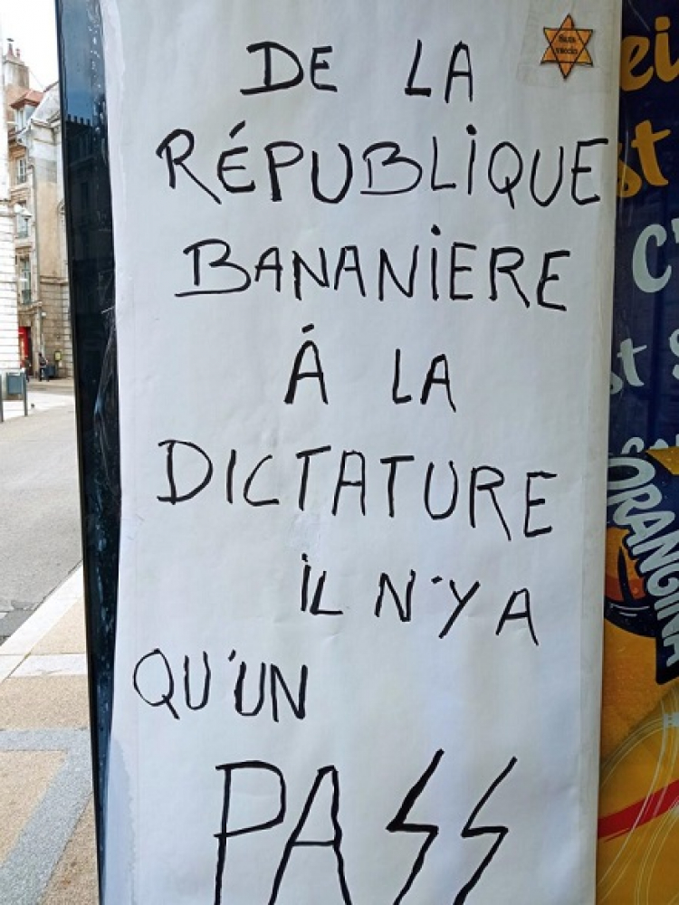 Besançon / Manif anti-vax : La Licra dénonce de nouveaux dérapages