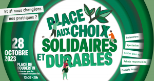 Besançon : &quot;Place aux choix solidaires et durables&quot;, un évènement engagé pour la transition sociale, sociétale et écologique