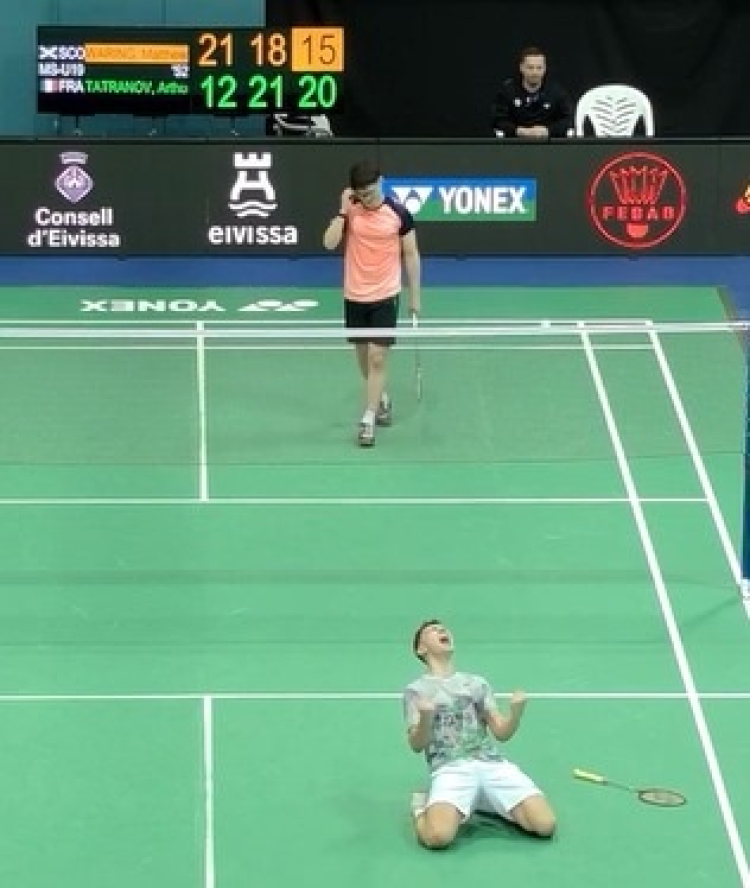 Badminton : le Mortuacien Arthur Tatranov en finale des Championnats d’Europe juniors