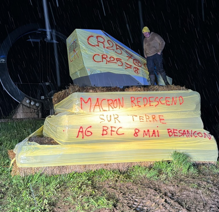 Agriculture : Mobilisation de la Coordination Rurale au rond-point de l&#039;Aliance