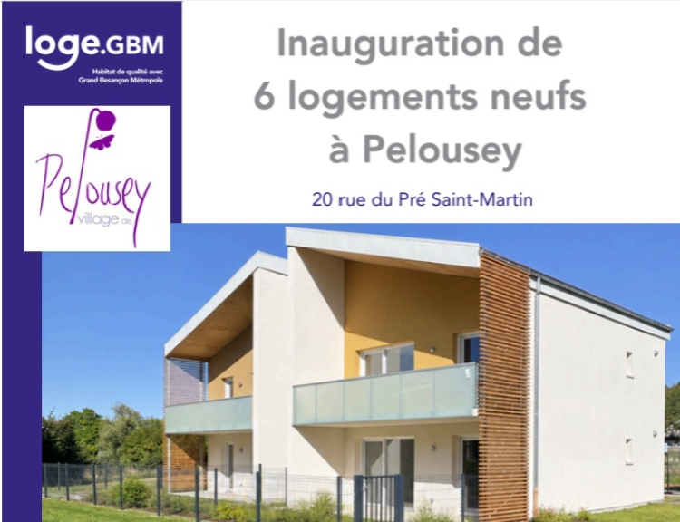 Pelousey : une nouvelle dynamique d'habitat interg&eacute;n&eacute;rationnel avec l'inauguration de six logements neufs