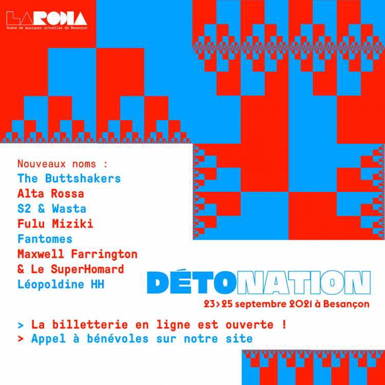 Quelques places encore disponibles pour l&#039;édition 2021 du Festival Détonation !