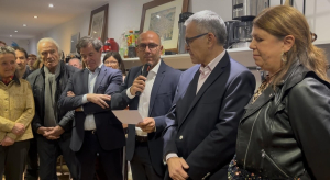 Inauguration de la permanance en présence des têtes de liste L. Fagaut et L. Croizier 