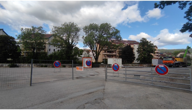 Pontarlier : le quai du Doubs en travaux