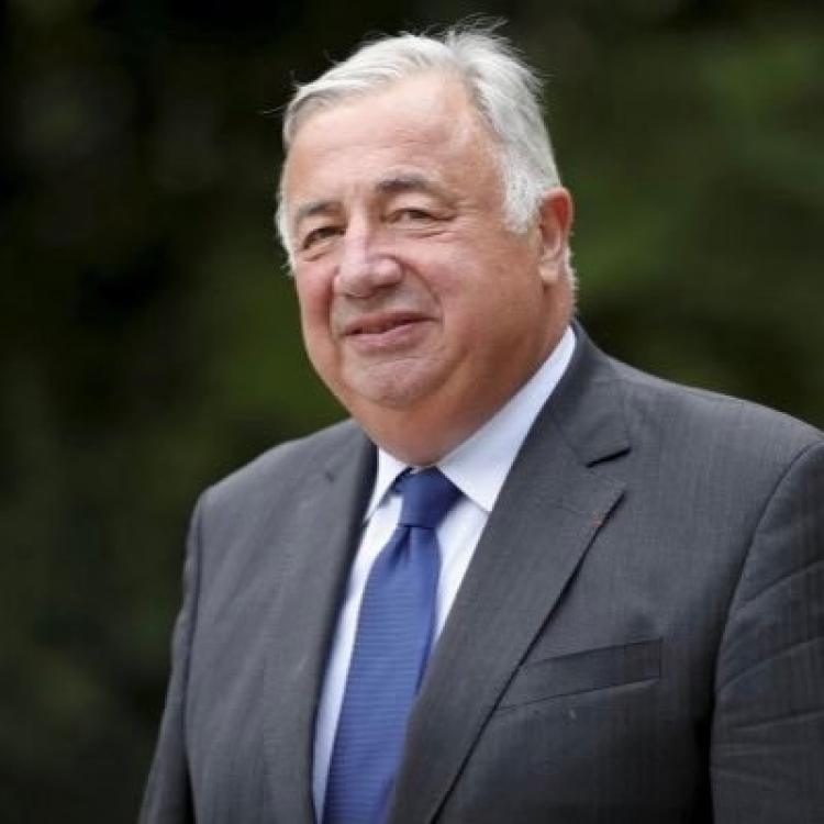 Déplacement de Gérard Larcher dans le Doubs