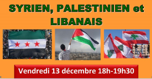 Besan&ccedil;on : veill&eacute;e en soutien aux peuples syrien, palestinien et libanais