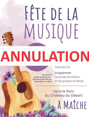 Evènement : la ville de Maîche annule la fête de la musique