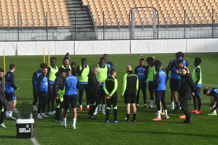 Le FCSM s&#039;entraînait au Stade Léo Lagrange ce mercredi