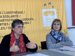 Anne Vignot. Sylvie Wanlin (vice-présidente du CCAS et adjointe aux solidarités, au CCAS et au handicap 