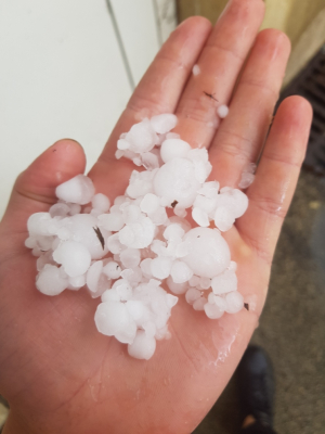 En images : Violent orage de grêle dans le Val de Morteau