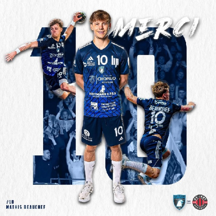 Handball : carton plein pour le Bisontin Mathis Beauchef